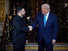 Volodimir Zelenski junto a Donald Trump, durante una reunión del pasado mes de diciembre