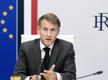 El presidente de Francia, Emmanuel Macron, en el Palacio del Elíseo en París