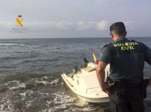 "Patera-taxi" que llegó al litoral de Carboneras (Almería)