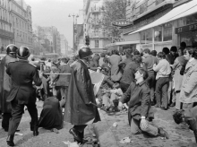 Imagen de las revueltas de Mayo del 68 en París