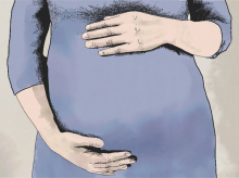 Ilustración mujer embarazada