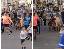 Imágenes del encierro infantil en Castellar (Jaén)