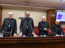 De izquierda a derecha, Carlos Osoro, Juan José Omella, Rouco Varela y Antonio Cañizares