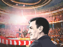Ilustración: pedro sanchez psoe circo