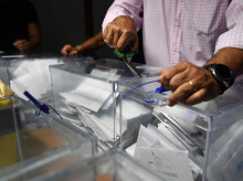 Imagen del recuento del voto CERA en Palma de Mallorca