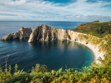 Playa del Silencio, ubicada en el concejo de Cudillero (Asturias)