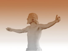 La maqueta del monumento al Sagrado Corazón
