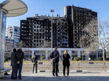 Luto en Valencia tras el incendio de un bloque de viviendas en Campanar