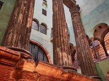 Columnas del templo de Augusto, en Barcelona.