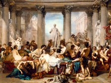 Los romanos de la decadencia, de Thomas Couture