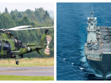 Un helicóptero de las Fuerzas Armadas suecas como el que embarcará en el LHD Juan Carlos I