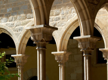 Capiteles del claustro del Monasterio de Pedralbes.