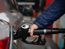 Respostando diésel en un automóvil