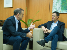 Pedro Sánchez se reúne con José Manuel Franco en 2017
