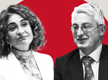 La ministra María Jesús Montero y José Antonio Marco Sanjuán, presidente del TEAC