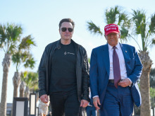 Donald Trump llega junto a Elon Musk al lanzamiento de Starship