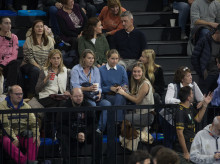 Infanta Cristina de Borbon,Irene Urdangarin,Johanna Zott during European Handball League 2024 in Barcelona on Tuesday, 19 November 2024.