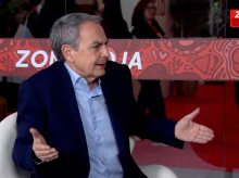 José Luis Rodríguez Zapatero en la televisión del PSOE