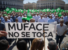 Cientos de afiliados del CSIF en Madrid