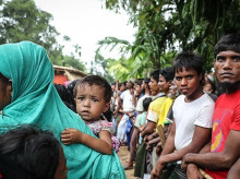 Rohinyás en el campo de refugiados de Kutupalong en Bangladés (2017)