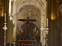 El Vía Crucis de la Agrupación de Cofradías, en imágenes