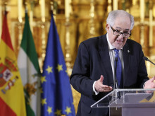 El presidente del TC, Cándido Conde-Pumpido, en Cádiz