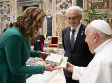 El Papa Francisco recibió en mayo de 2024 en el Vaticano a la alcaldesa de Valencia, María José Catalá