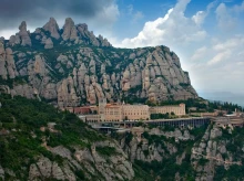 Vista de la montaña de Montserrat