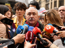 Álvarez (UGT) a la «internacional fascista»: «¿Dónde están? de rodillas ante el emperador del mundo»