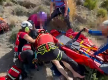 Dos escaladores heridos rescatados en la Sierra de Orihuela