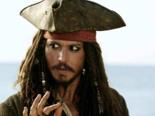 El actor Johnny Depp, caracterizado como Jack Sparrow en 'Piratas del Caribe'