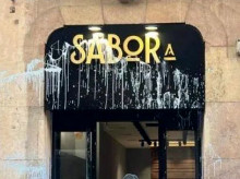 La tienda "Sabor a España" bandalizada