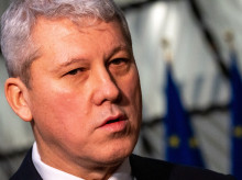 Marian-Catalin PREDOIU during the meeting of interior and justice ministers to approve Romania and Bulgaria s entry into the Schengen area the European Council an institution of the European Union in Brussels in Belgium on 12 December 2024. (Photo by Martin Bertrand / Hans Lucas / Hans Lucas via AFP)