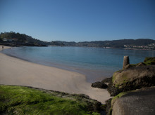 La playa de Pontevedra reconocida por sus aguas cristalinas