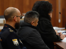 El acusado en la sección quinta de la Audiencia Provincial de Pontevedra, a 12 de mayo de 2025, en Vigo