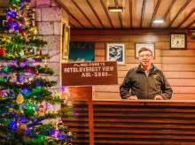 Recepción del Everest View en las fechas de Navidad.