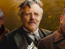 Ilustración que representa a Tolkien, Chesterton y Lewis
