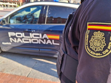 Un agente de la Policía Nacional, en Valladolid, en una imagen de archivo