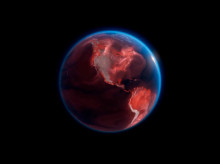 El planeta Tierra visto desde el espacio