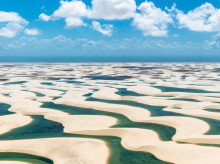 Parque Nacional Lençóis Maranhenses, en Brasil.