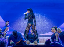La cantante Aitana Ocaña, en un momento de su concierto en el Starlite Marbella de 2024