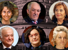 Cándido Conde-Pumpido, Ramón Sáez, Inmaculada Montalbán, María Luisa Segoviano, María Luisa Balaguer y Laura Díez