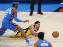 Tyrese Haliburton en el momento de su lesión en el séptimo partido