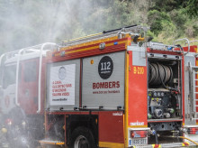 Un camión de bomberos en Barcelona, en una imagen de archivo