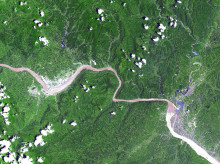 La Presa de las Tres Gargantas vista desde el espacio