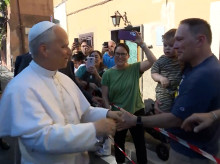 El papa León XIV llega a Gastel Galfondo