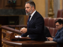 El líder de Vox, Santiago Abascal