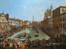 Una imagen de cuando la Piazza Navona se convertía en un 'lago'