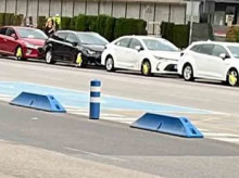 Imagen de la curiosa calle con estas ruedas