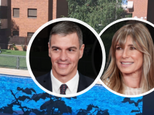 Imagen de la piscina de la urbanización donde vivieron Begoña Gómez y Pedro Sánchez